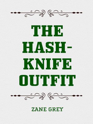 cover image of The Hash-Knife Outfit